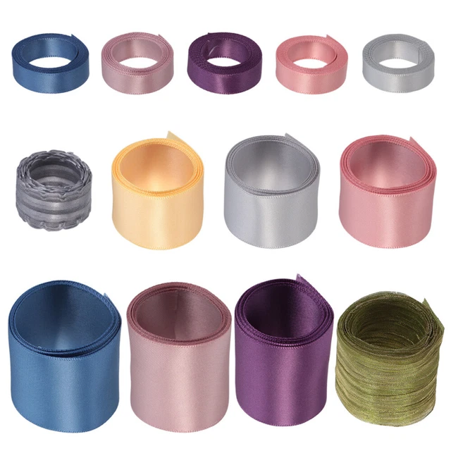 13 pcs Satin Tuch Band Band Dekorative Band Wired Dekorative Band Band Gedruckt