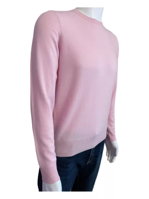 Loro Piana Quality Men’s 100%Baby Cashmere Crew Neck Sweater Small Pink Rtl $950