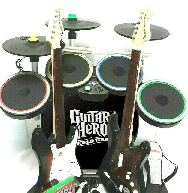 XBOX ONE ROCK Band 4 *Legacy Adapter*Drums*3X ProCymbals*Sunburst