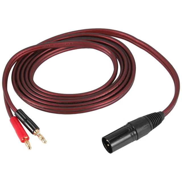 Lot De 2 Câbles Audio TV - RCA Mâle Vers Jack Mâle - Connexion Crimp - Neuf