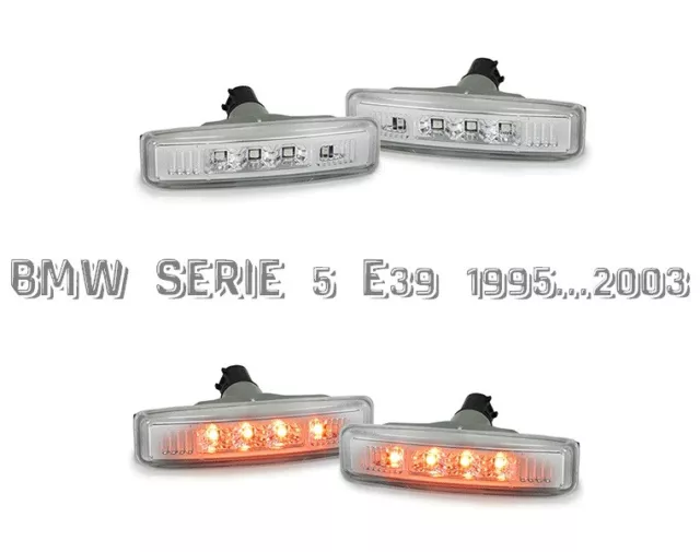 Frecce Laterali LED Luci Laterali BMW SERIE 5 E39 1995-2003 Design Cromato