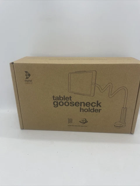 NEW/SEALED Digital Basics Tablet Gooseneck Holder  (White) B