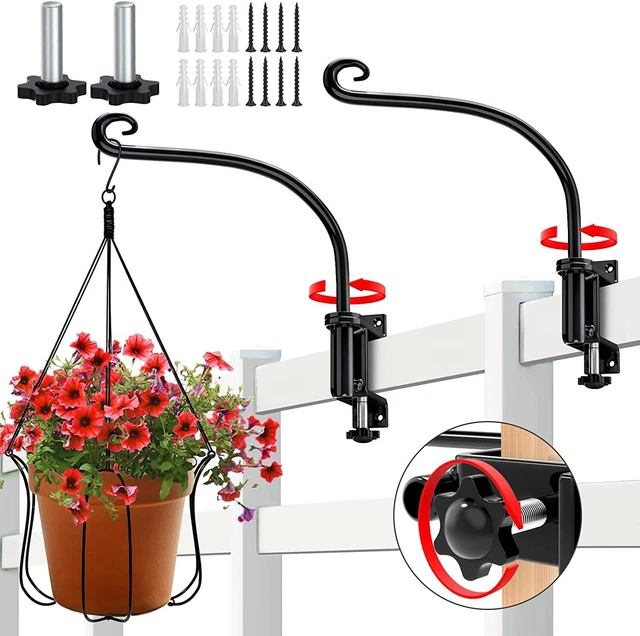 UPGRADED 12''SWIVEL HANGING Plants Bracket,Heavy Duty Deck Hook
