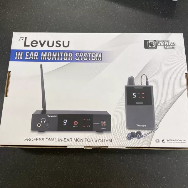 Levusu Wireless UHF I5 In Ear Monitor 1 Bodypack Professional IEM Stereo System