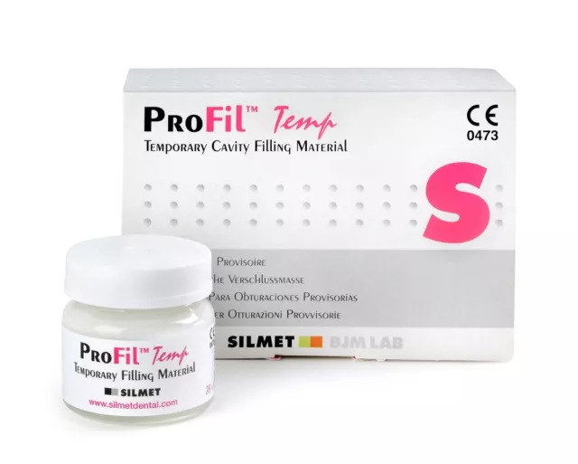 Silmet ProFil Dental Temporary Filling Material White 28gm Jar MFG#: 19T028