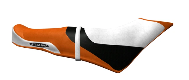 Hydro-Turf SeaDoo Seat cover Spark Trixx 3-Up 14-20 Black CF/Orange/White Em