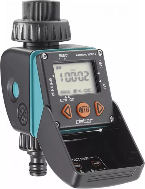 Programmatore Automatico Digitale Claber Timer Centralina Irrigazione A Batteria