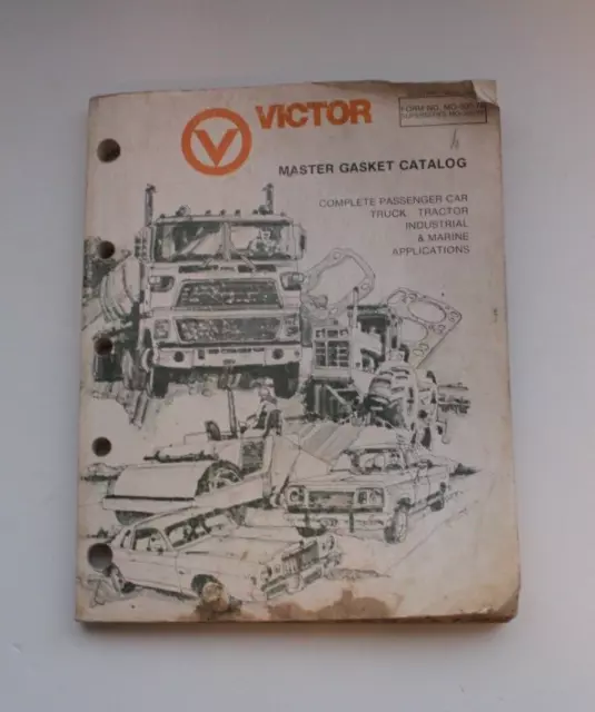Vintage 1978 Victor Passenger Car and Truck Master Gasket Catalog Book 344 pages