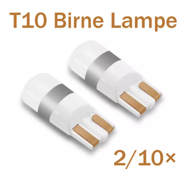 2/10X T10 LED Auto Weiß Canbus Standlicht Innenraum Beleuchtung Birne Lampe DE