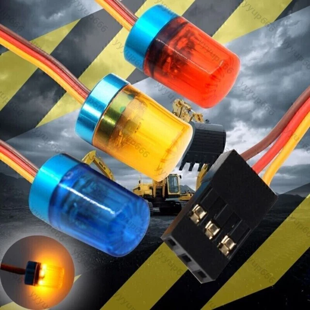 LAFEINA LED Strobing Rotating Flashing Light 9x15mm Lamp For RC Mode