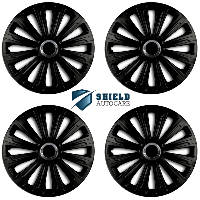 Copricerchi 14" Coprimozzo Trend RC Plastica Set di 4 Black Specific Fit R14