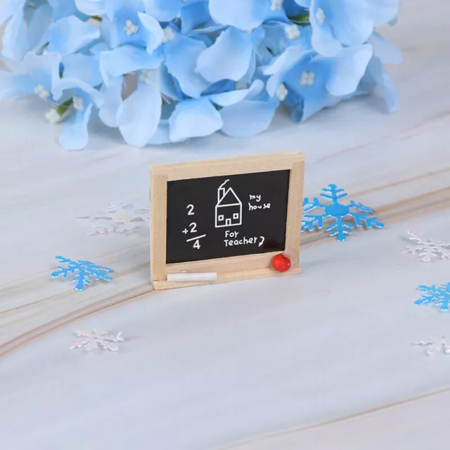 1Pc Mini Chalkboard Model Dollhouse Miniatures 1:12  DIY Kid's Room Accessor^^i