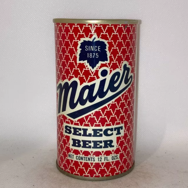 Maier Select SS beer can, bottom opened