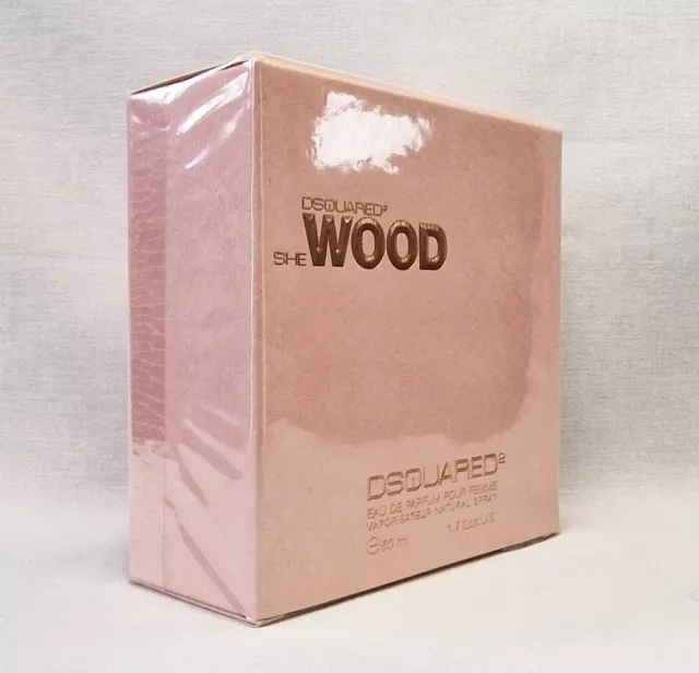 DSQUARED2 She Wood EDP 50 ml 1.7 Oz Pour Femme New. Original Sealed Box. Vintage