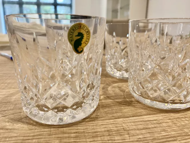 6 Waterford Lead Crystal 9 OZ Tumblers (Brand New)