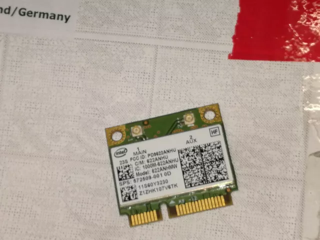 WLAN Kart Intel Centrino Advanced-N 6200 622ANHMW Lenovo P/N-FRU 60Y3231 #4xx