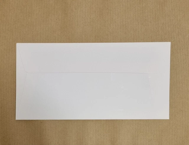 55 Buste Bianche 10X20 carta patinata liscia art. 66