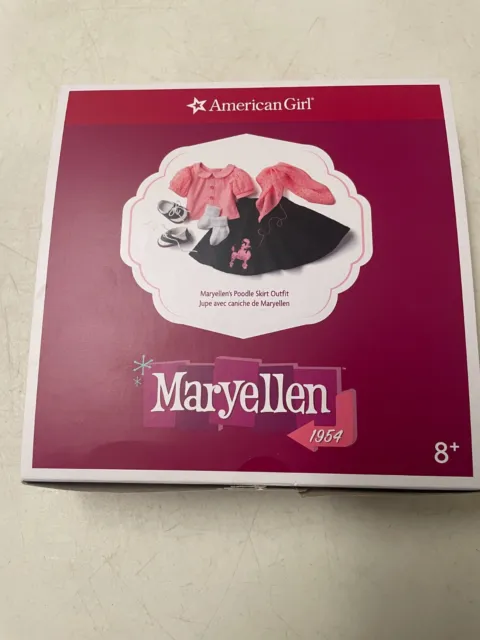 Nib American Girl Maryellen Poodle Skirt 5 Pc Outfit W Saddle Shoes Rare
