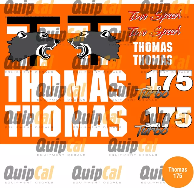 Decals for Thomas Skid Loaders and other Thomas Equipment.