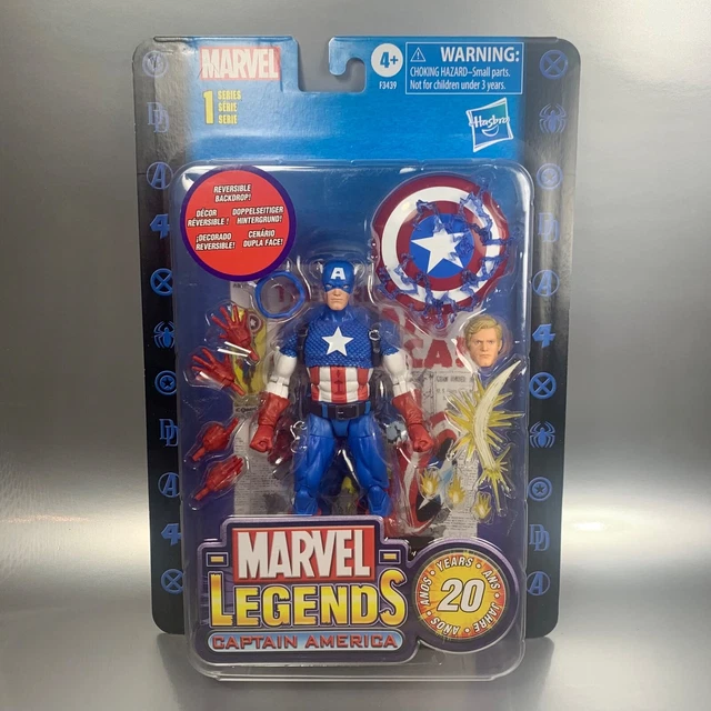 HASBRO MARVEL LEGENDS Retro 20th Anniversary CAPTAIN AMERICA 2022 $54.