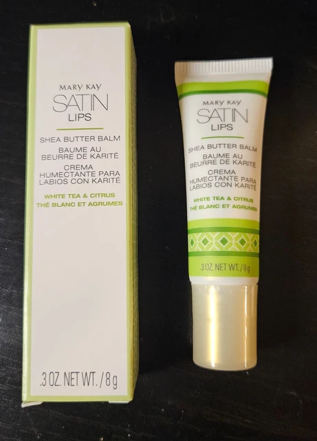 Bálsamo de manteca de karité para labios satinados Mary Kay té blanco y cítricos nuevo en caja - $0 envío