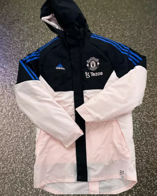 ADIDAS PLAYER ISSUE Manchester United Bench Winter Jacket Medium