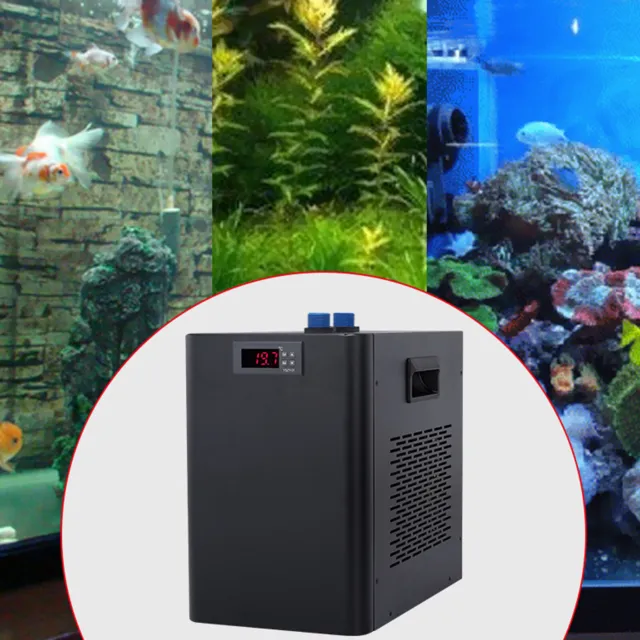 Quiet Aquarium Chiller 1/10HP Fish Tank Water Cooler Refrigeration 42Gallon 270W