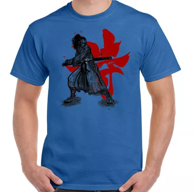 T-shirt Samurai Warrior da uomo arti marziali MMA allenamento top spada Kanta Giappone 9