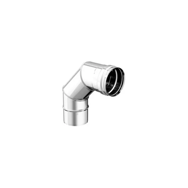 APROS Dynamic One - Curva C090 90° ø80 in acciaio inox monoparete aisi 316L