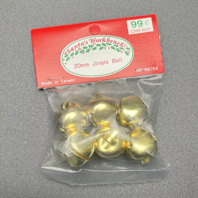 Santa's Workbench 20mm Jingle Bells (6 Bells/Package) Christmas Crafts & Decor