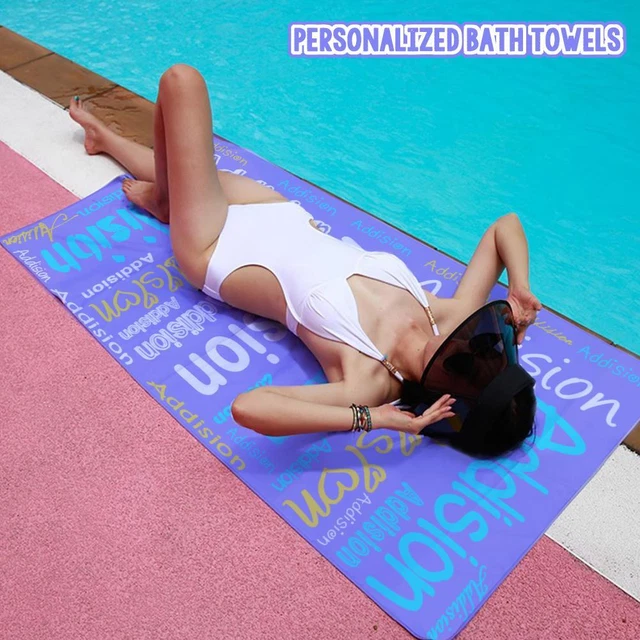 Personalized Beach Towel Bath Towels 20 Templates Hot L8 New New K6 C1 Hot E2H0