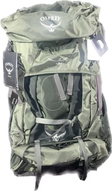 Osprey Aether Plus 85 Internal Frame Backpack Axo Green