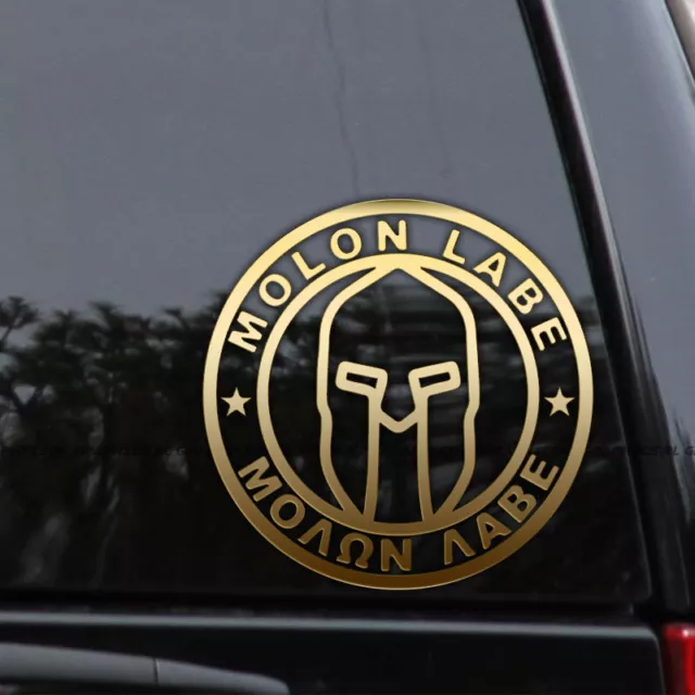 Molon Labe Spartan Decal Sticker Car Window Laptop Come and Take Them