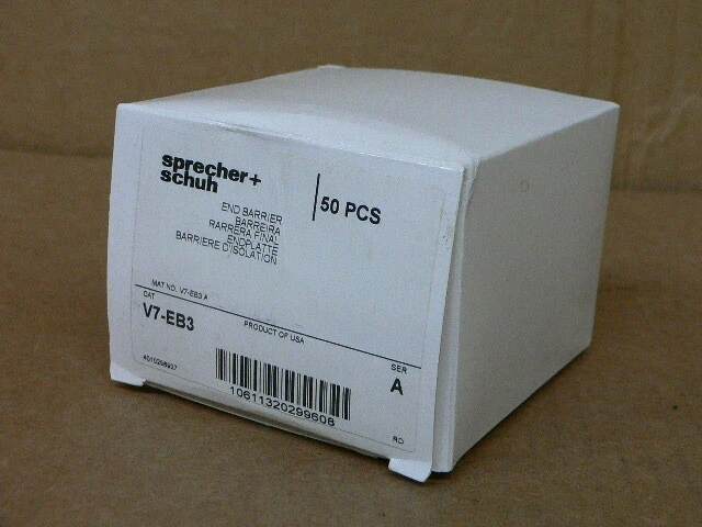 Sprecher + Schuh V7-Eb3 End Barrier (Lot Of 50)