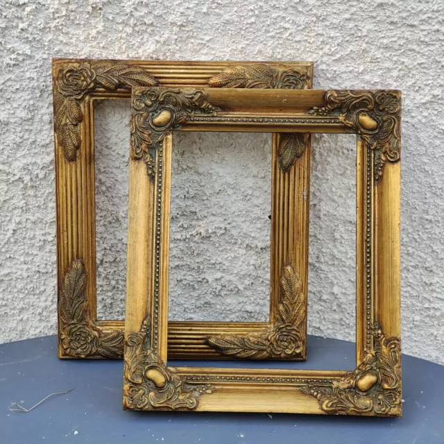 Cornici legno antiche Prima Metà Del 19 Sec. Victorian gold flower ornate frame