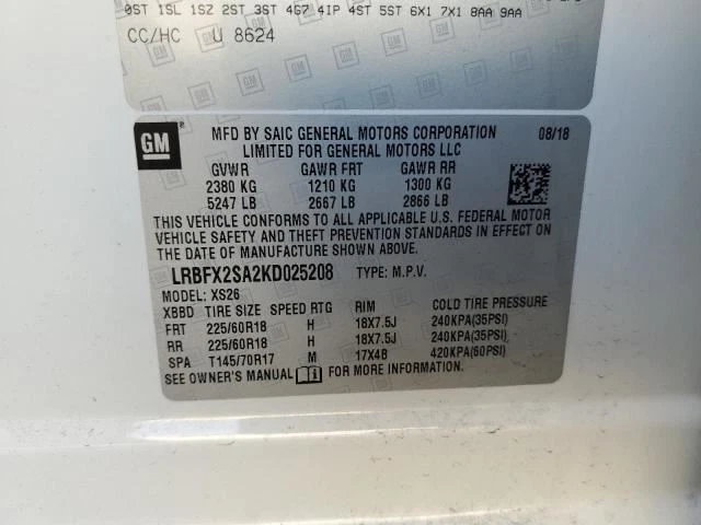 Audio Equipment Radio Control Panel Includes Display Fits 17-19 ENVISION 8175786