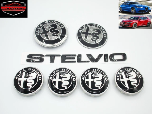 LOGOS BLASONS AVANT Grille Coffre Enjoliveur Écrit Alfa Romeo Stelvio Gtam EUR 253,87 - FR