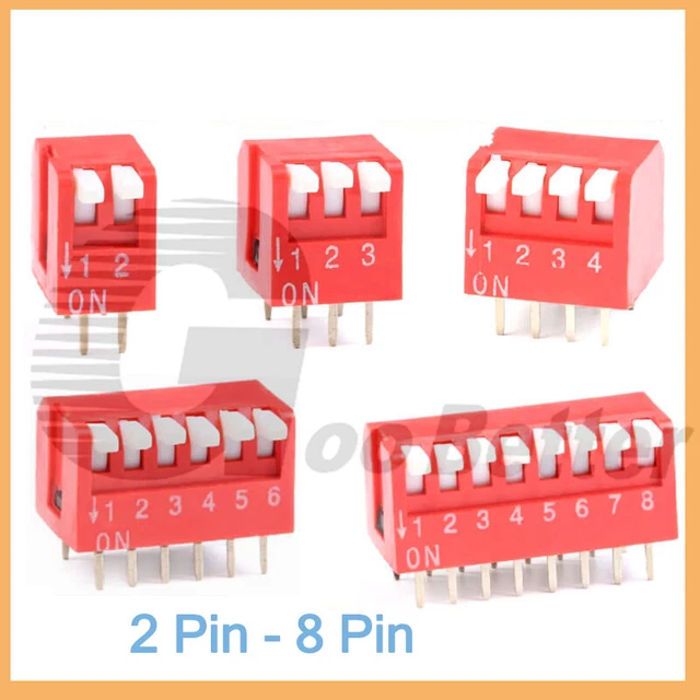 Slide Dip Switch Module 2.54mm DIL SPST PCB Breadboard Arduino Raspberry PI