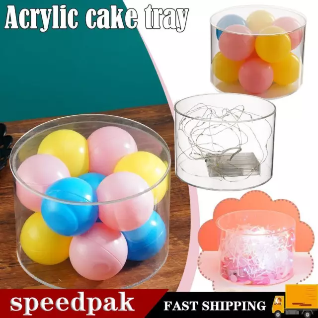 Clear Acrylic Cake Stand Riser Cake Tier Cake Dummy Round Cylinder Display