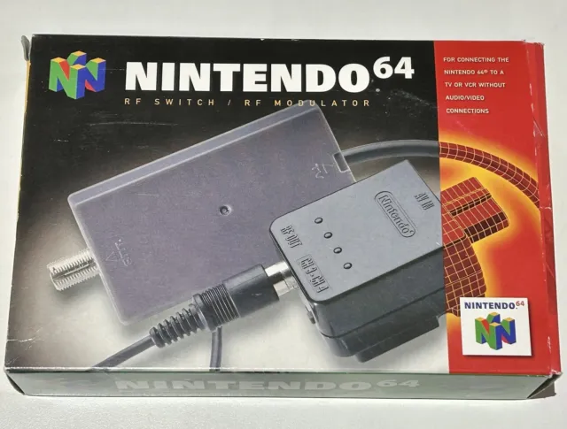 Official Nintendo 64 N64 RF Switch / RF Modulator in Box