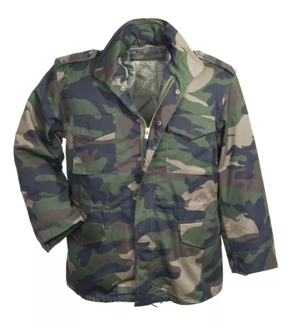 US Feldjacke M65 mit Futter woodland