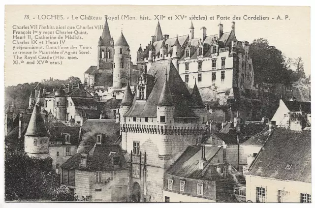 CPA " LOCHES - Le Château Royal