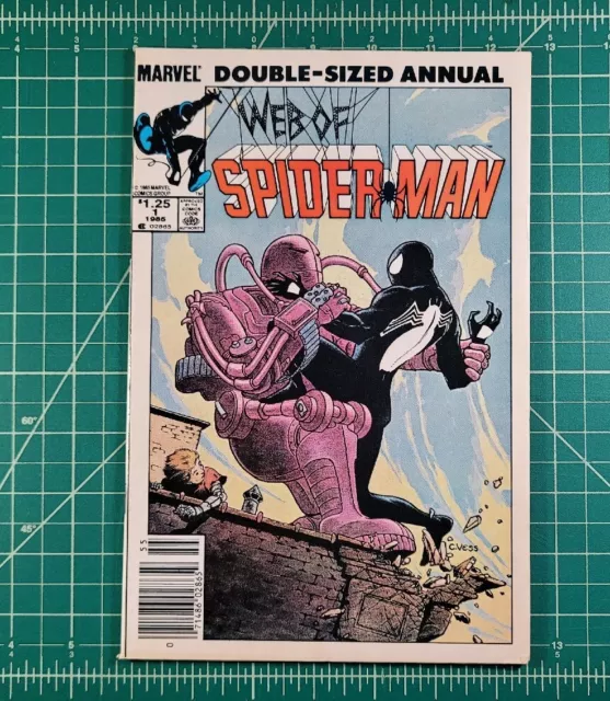 Web of Spider-Man Annual # (1985) Newsstand Symbiote Black Suit Marvel Comics