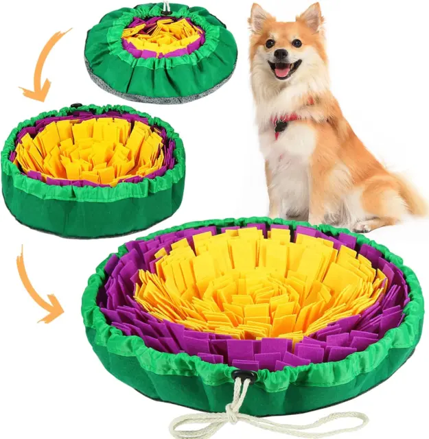 notherss dog snuffle mat, feeding mat for large dogs, 31.5inch sniff  durable interactive puzzle toys, slow feeder puppy train