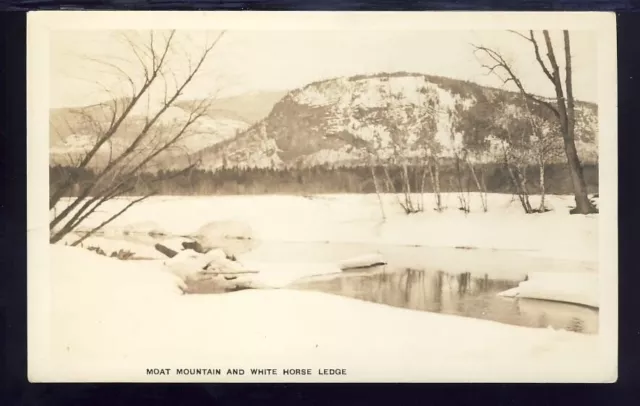 RPPC VTG Postcard Real Photo, Moat Mountain & White Horse Ledge NH, AZO 1924-49