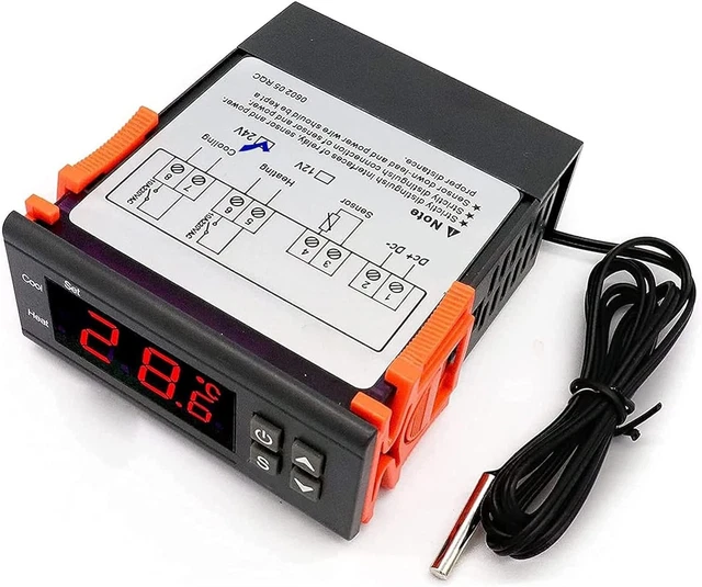 Regolatore Clima Serra Digitale Controller Digitale Per Umidità E Temperatura 110V - Termostato Con Sensore E Relè, Scala Fahrenheit Bluetti AC 180 - Foto 4