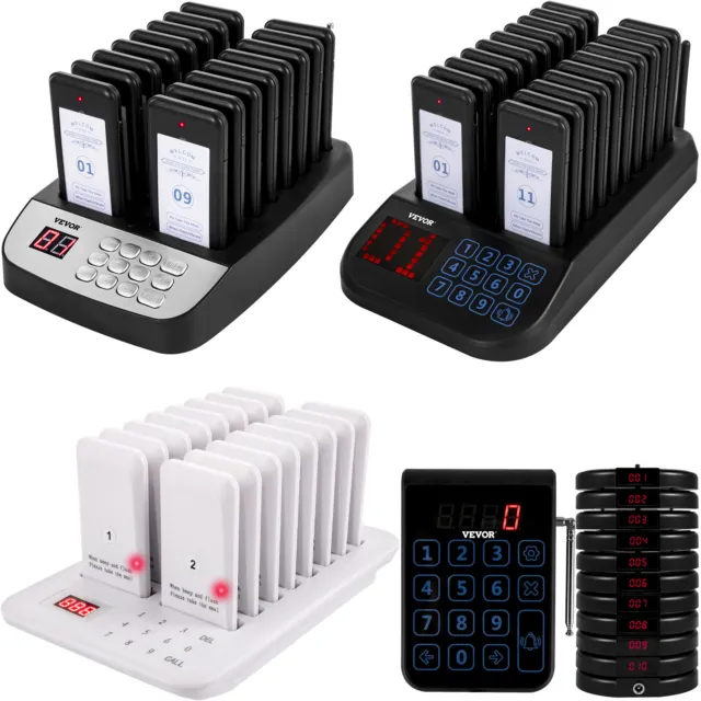 VEVOR Restaurant Pager 10/16/20 Coasters Wireless Pagers for Restaurants