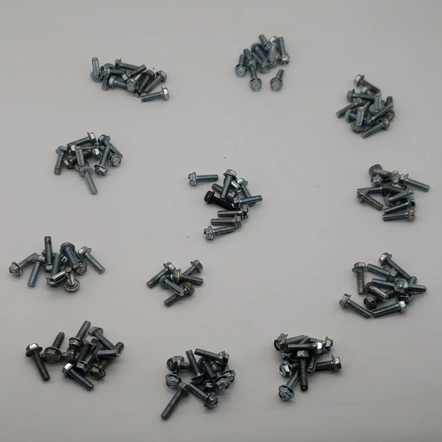 Lote de hardware de tornillo hexagonal de 1/4" X 20 - más de 100 piezas
