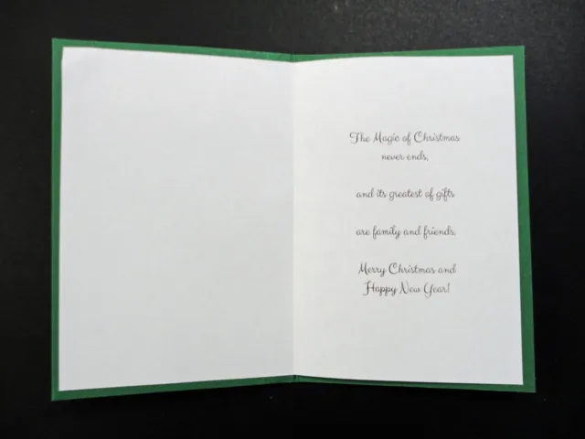 Cross Stitch Card- "Merry Christmas"- (Completed card) 2