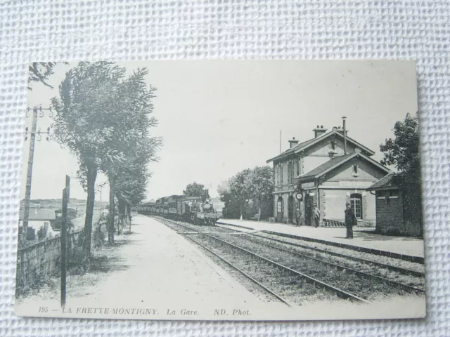 CPA antique postcard LA FRETTE MONTIGNY - La gare